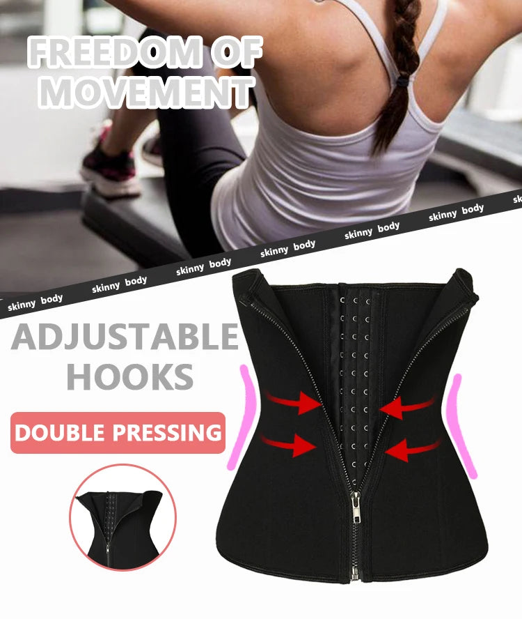 Waist Trainer for Women Corset Belly Cincher Tummy Control Bustier Shapewear Slimming Body Shaper Fitness Workout Girdles Belts