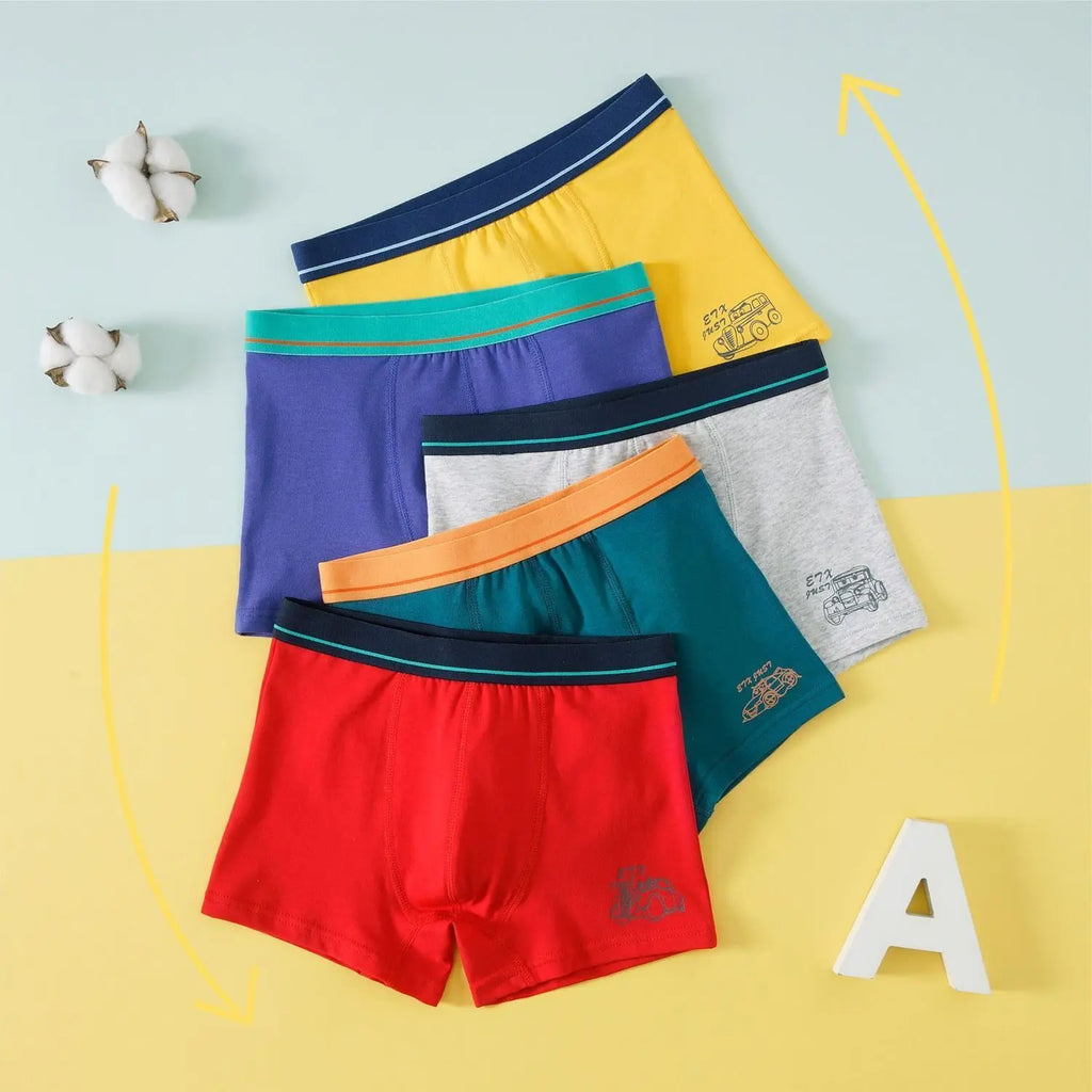 Children's underwear cotton boys  and teenagers boxer shorts boxer shorts 5-pack