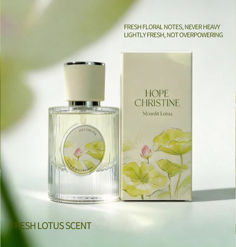 Fresh Lotus Perfume, long-lasting floral and woody fragrance, Oriental beauty, blended with lotus and jasmine,
