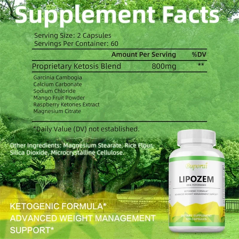 Lipozem Supplement - Digestive Health, Appetite Suppression, Metabolism, Fat Burning, Body ShapingSupplementsSupplements