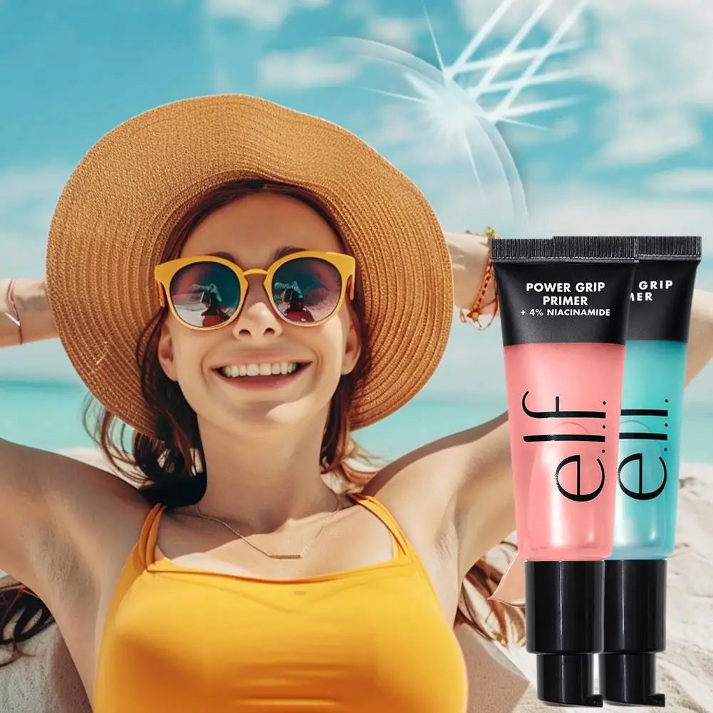 Marie Primer Gel Power Grip con Ácido Hialurónico y 4% Niacinamida — Hidratante, Iluminador y de Larga Duración