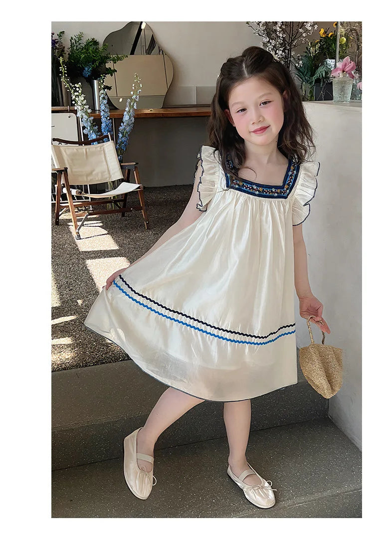 Girls children summer clothing new style cute thin toddler dress baby kids outfit