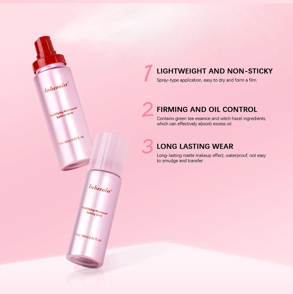 Marie Spray Fijador Matificante — Impermeable, Anti-Sudor, Control de Grasa y de Larga Duración para Mantener el Maquillaje Firme