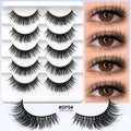 VELTRINAY Manga Lashes False Lashes Dramatic Faux Mink Lashes Wispy Natural Look Fox Eye Lashes Fake Lashes Makeup