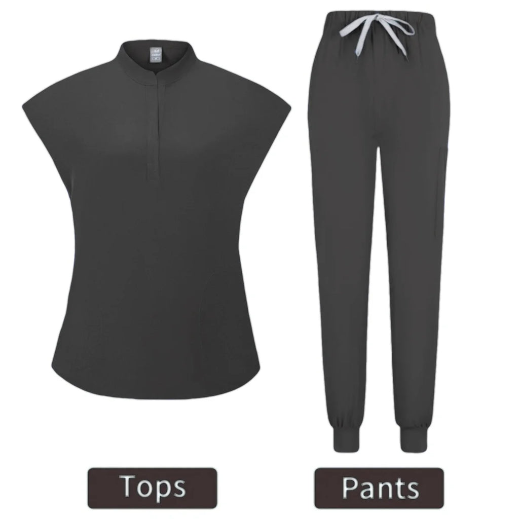 New Fashion Spandex Medical Uniform Medical Scrubs Sets Nursing Scrubs Hospital Uniform Doctor Nurse Uniforms Women Scrub Set