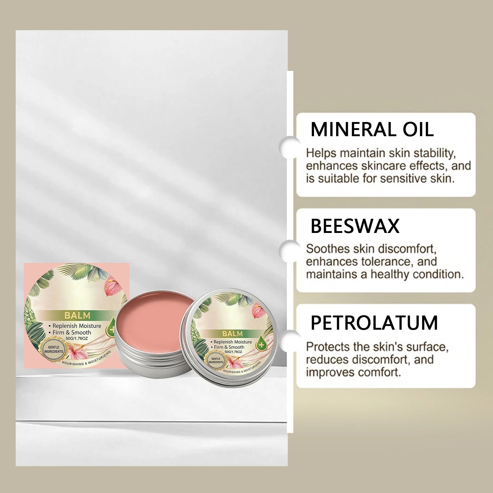 Skin care cream with gentle ingredients, lightweight and soft texture, protects body skin, smooth and moisturizing cream that lo