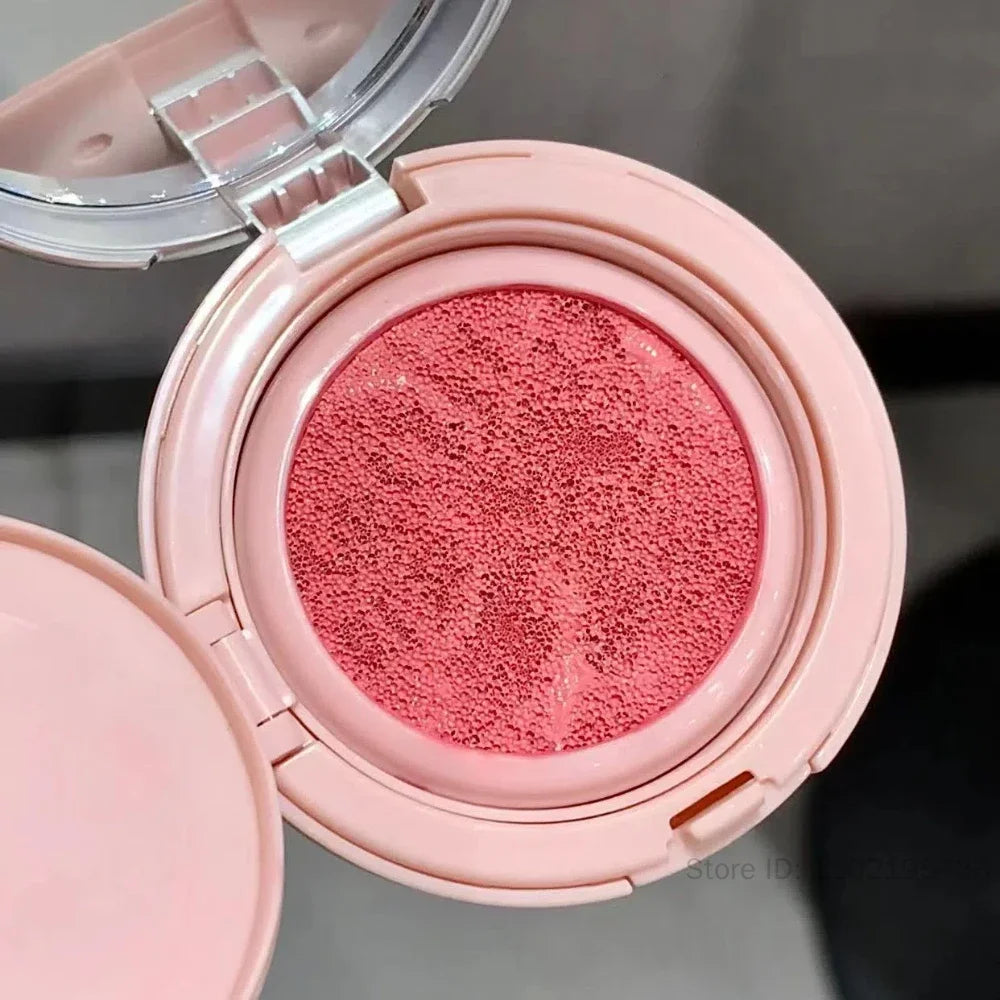 Cute Liquid Blusher Air Cushion Nude Natural Face Brighten Apricot Peach Tint Blush Shading Rouge Rubor Korean Makeup Cosmetics