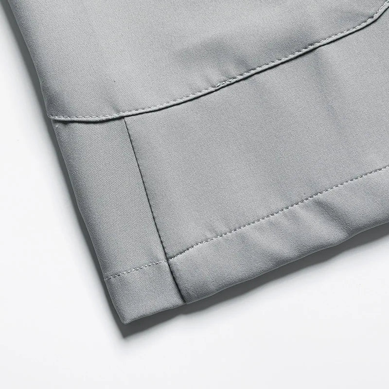 Men's suit - breathable pure color single-layer lightweight summer/autumn sun protection business-fit single-layer jacket