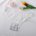 Lace Women Underpants Elegant Floral Lace Trim Low-waist Women's Panties for Daily Wear Honeymoon Wedding Night Silky