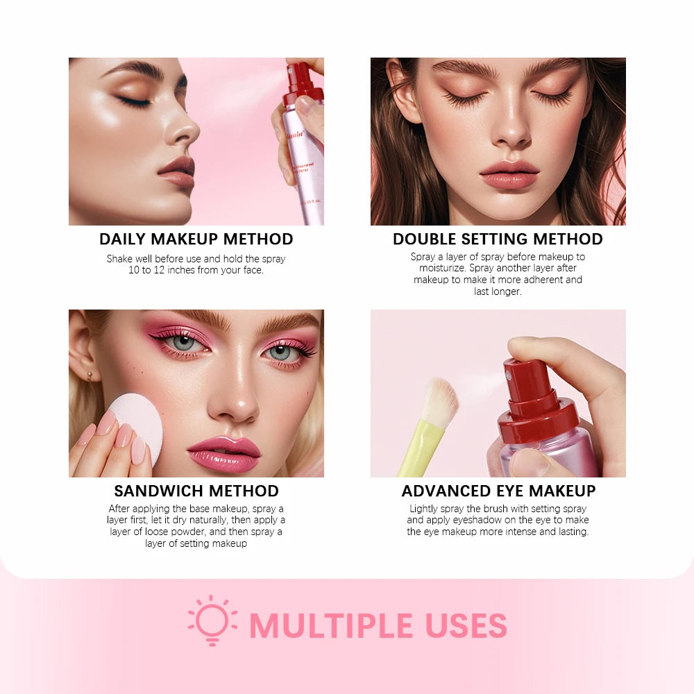 Marie Spray Fijador Matificante — Impermeable, Anti-Sudor, Control de Grasa y de Larga Duración para Mantener el Maquillaje Firme