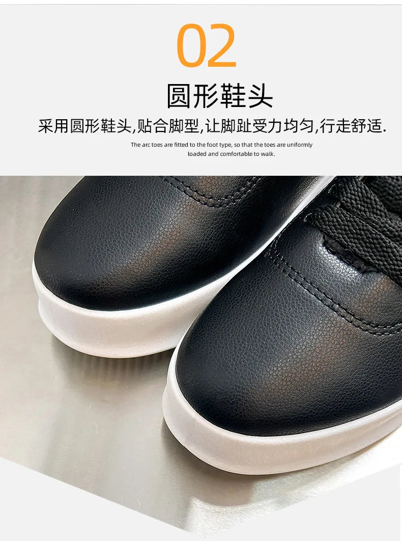 2026 Black Casual Shoes for Men Outdoor Comfortable Men Sneakers Non-slip Walking Shoes Designer Lace-Up Men Sport Shoes