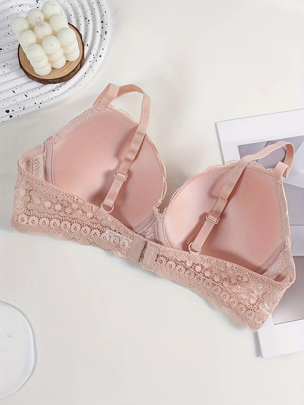 Steel rimed lace bra, sexy and comfortable top support bra, gathering and anti sagging bra
