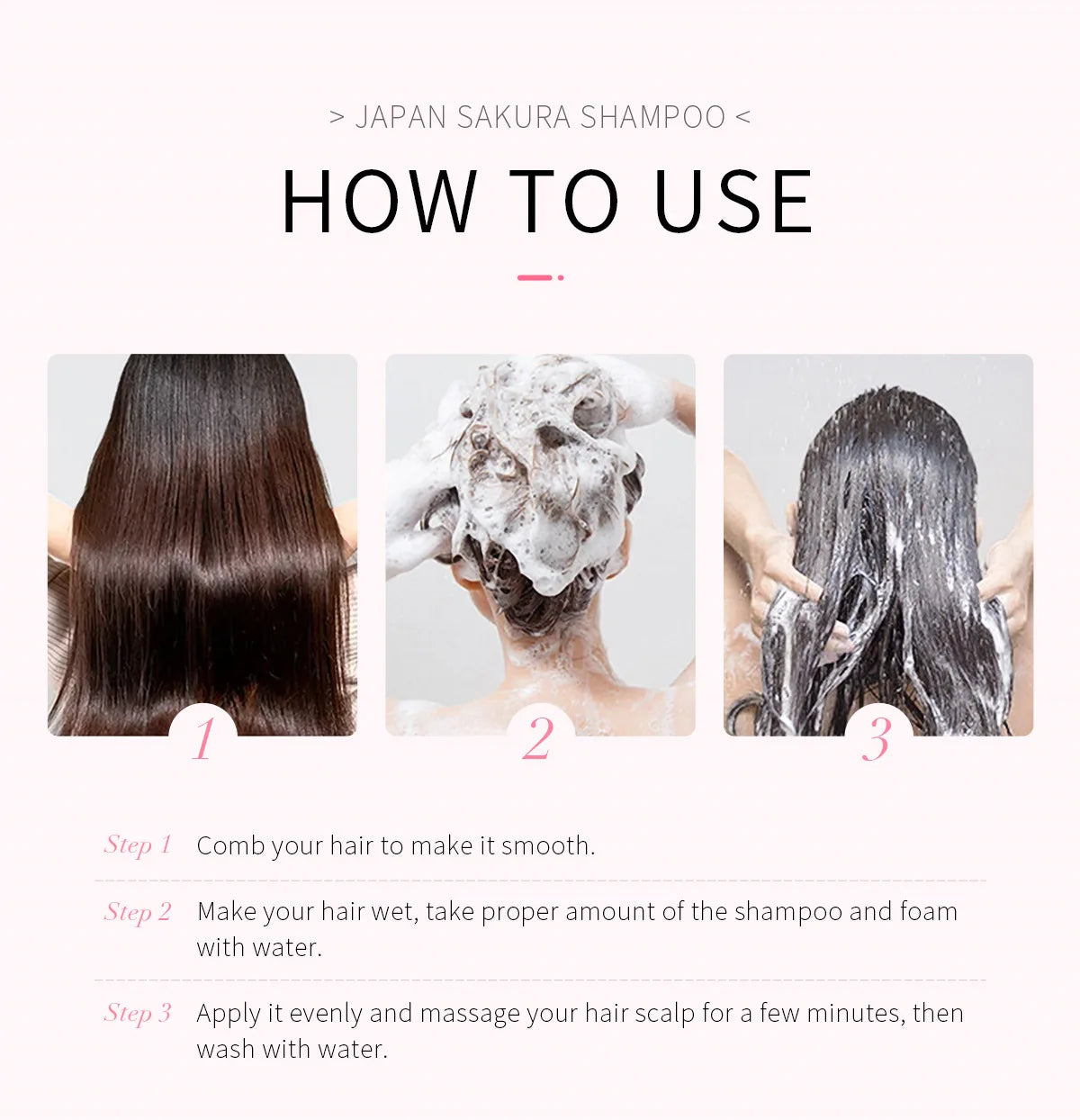 LAIKOU Sakura Shampoo Hair Conditioner Moisturizing Nourishing Repair Damaged  Anti Dandruff Oil Control Shampoos Cleansing Care