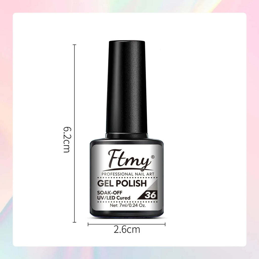 1/2pcs Black & White Gel Nail Polish Set - Long-Lasting, Hypoallergenic UV/LED Soak Off Varnish for DIY Manicures