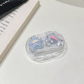 Colored Contact Lenses Box Cute Fashion Contact Lens Box Mini Lens Case Set Popsicle-Shaped Contact Lens Container For Personal
