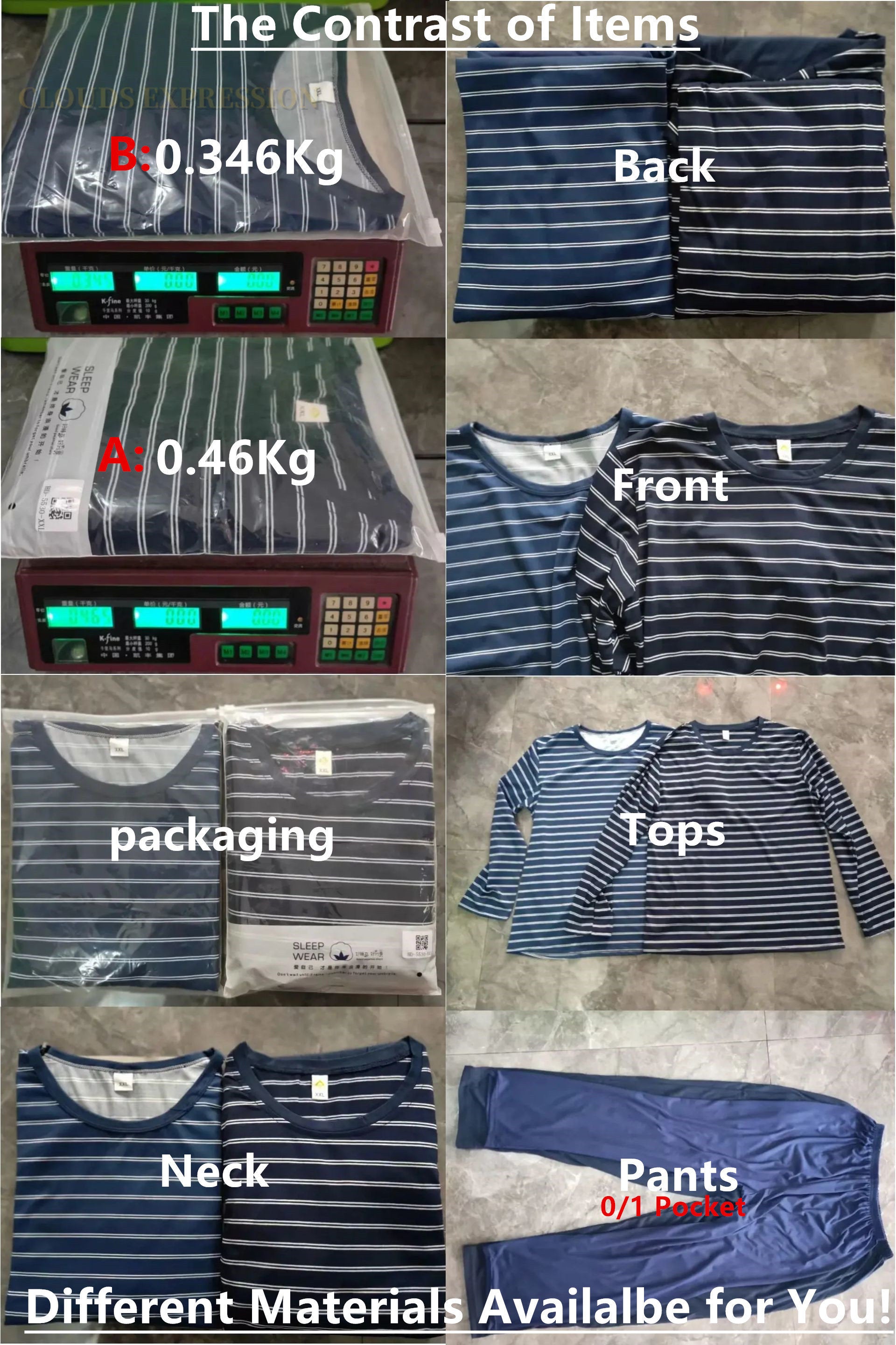 Spring Knitted Cotton Striped Pajama Sets Men's Loungewear Pijama hombre Pyjamas Men Pajama Sleepwear Nightwear 4XL 5Xl Homewear