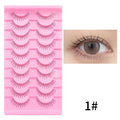 Natural Lashes 5/10 Pairs Manga Lashes Little Devil Lashes False Eyelashes  Anime Lashes Full Strip Lashes Band Eyelashes Makeup