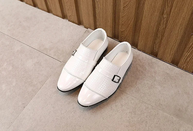 Kids Leather Shoes Students Boys Girls Soft Bottom Performance Shoes Fashion children Wedding Party Dress Shoe Toddler Footwear