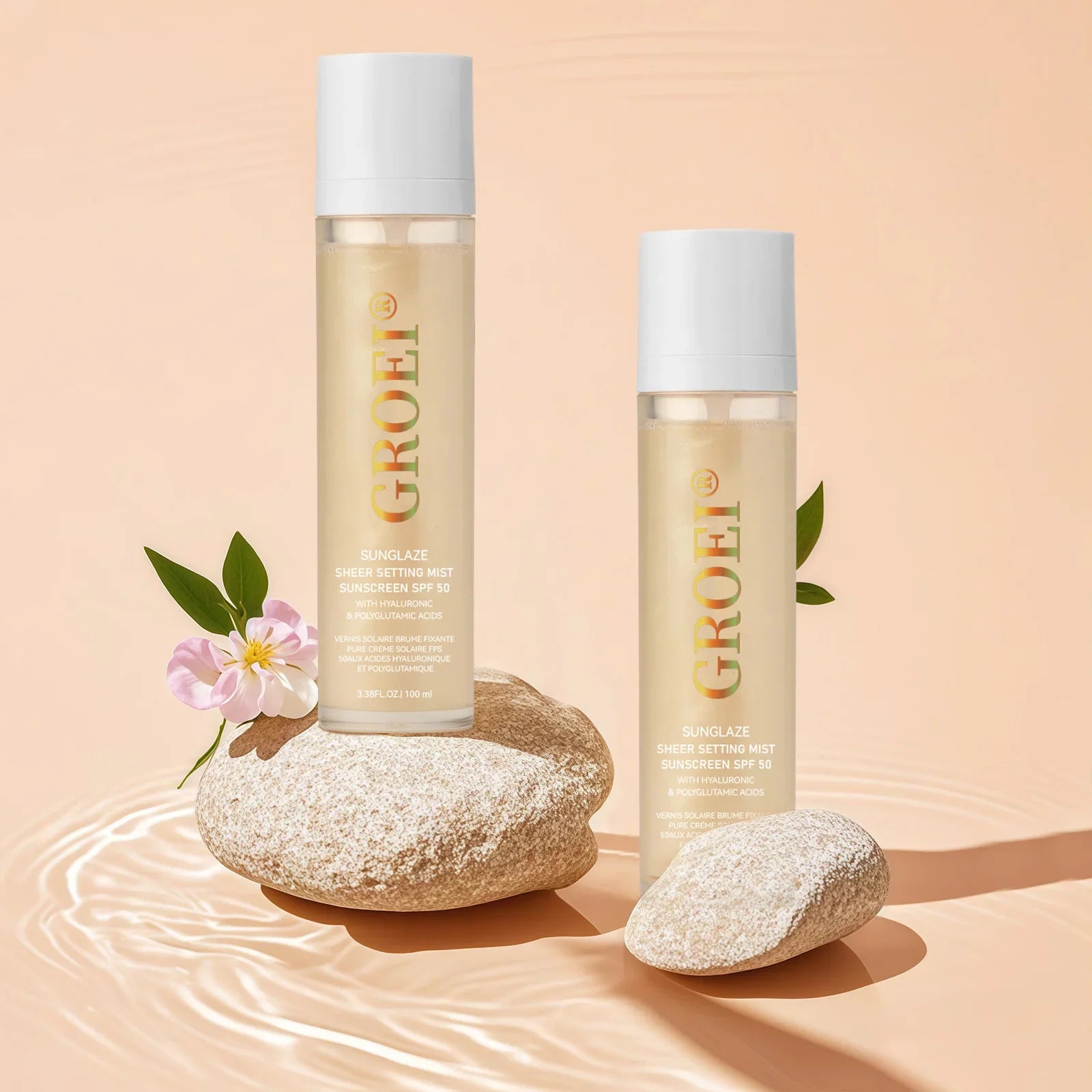 Marie Spray Fijador con Protector Solar SPF 50 100ml — Bruma Facial Ligera, Transparente, No Grasosa y Refrescante para el Cuidado de la Piel