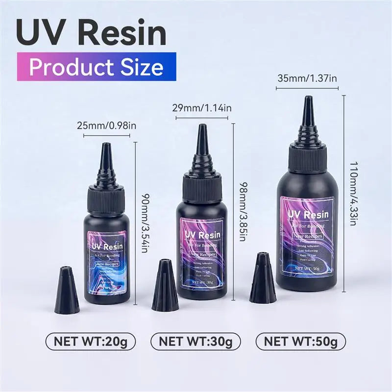 20/30/50g UV Bonding &Welding Glue Super Bonding UV Glue Quick-Drying For Bonding Glass Ceramics Metal Plastic DIY Crafts Decor