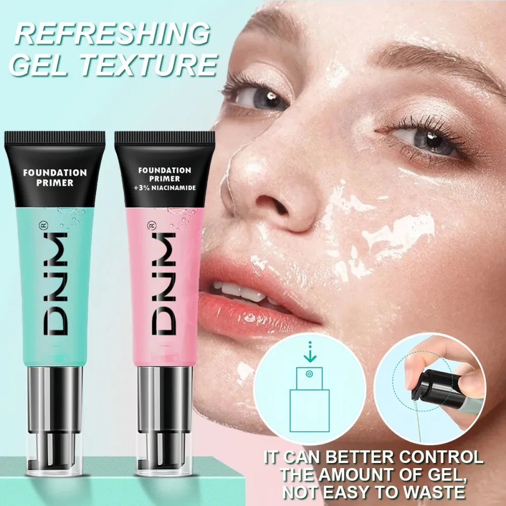 Marie Gel Primer Hidratante y Refinador de Poros — Fórmula Suavizante para una Aplicación de Maquillaje Uniforme sin Acumulación en los Poros