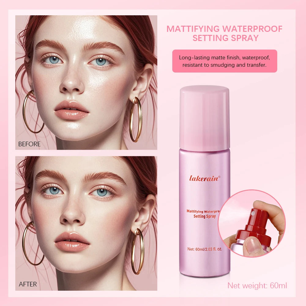 Marie Spray Fijador Matificante — Impermeable, Anti-Sudor, Control de Grasa y de Larga Duración para Mantener el Maquillaje Firme