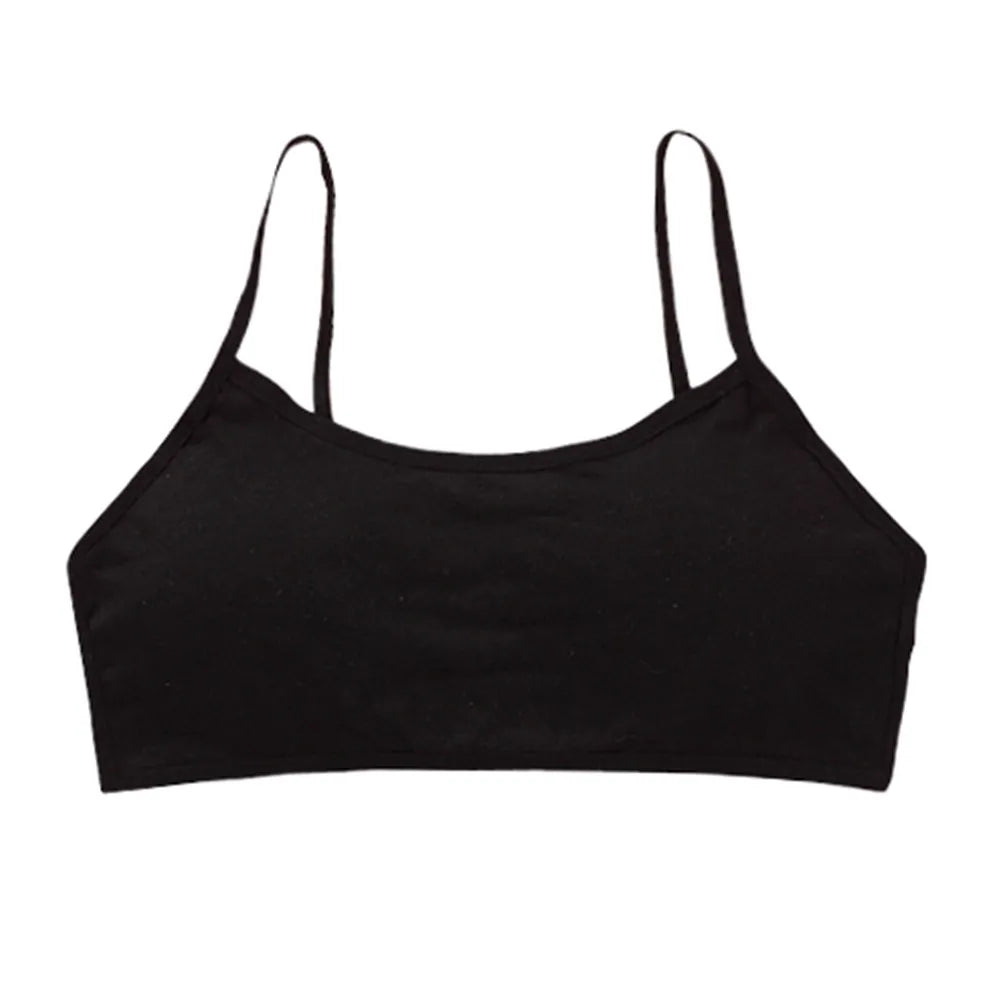 3PCS Student Bra Soft Children Sport Vest Girls Teenager Training Bra Underwear