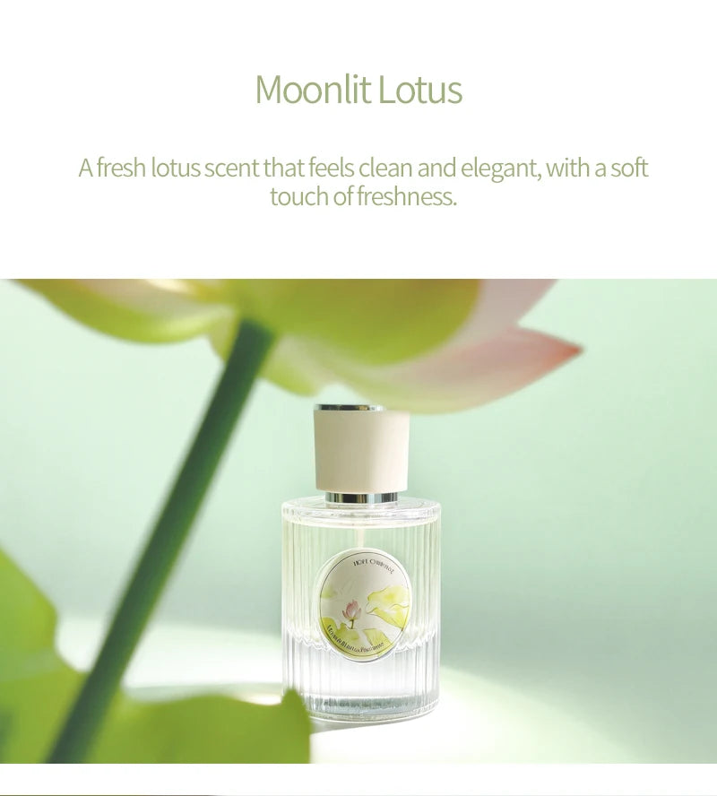 Fresh Lotus Perfume, long-lasting floral and woody fragrance, Oriental beauty, blended with lotus and jasmine,