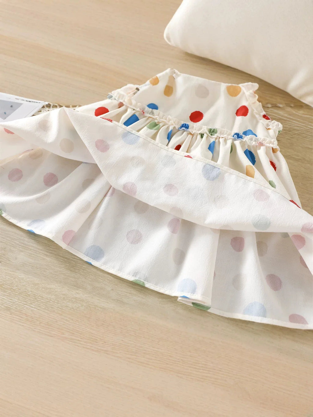 1-3Y Baby Girl's Clothing Baby's Cute and Sweet Dress Summer New Children's Clothing Colorful Polka Dot Camisole Girls' Dress