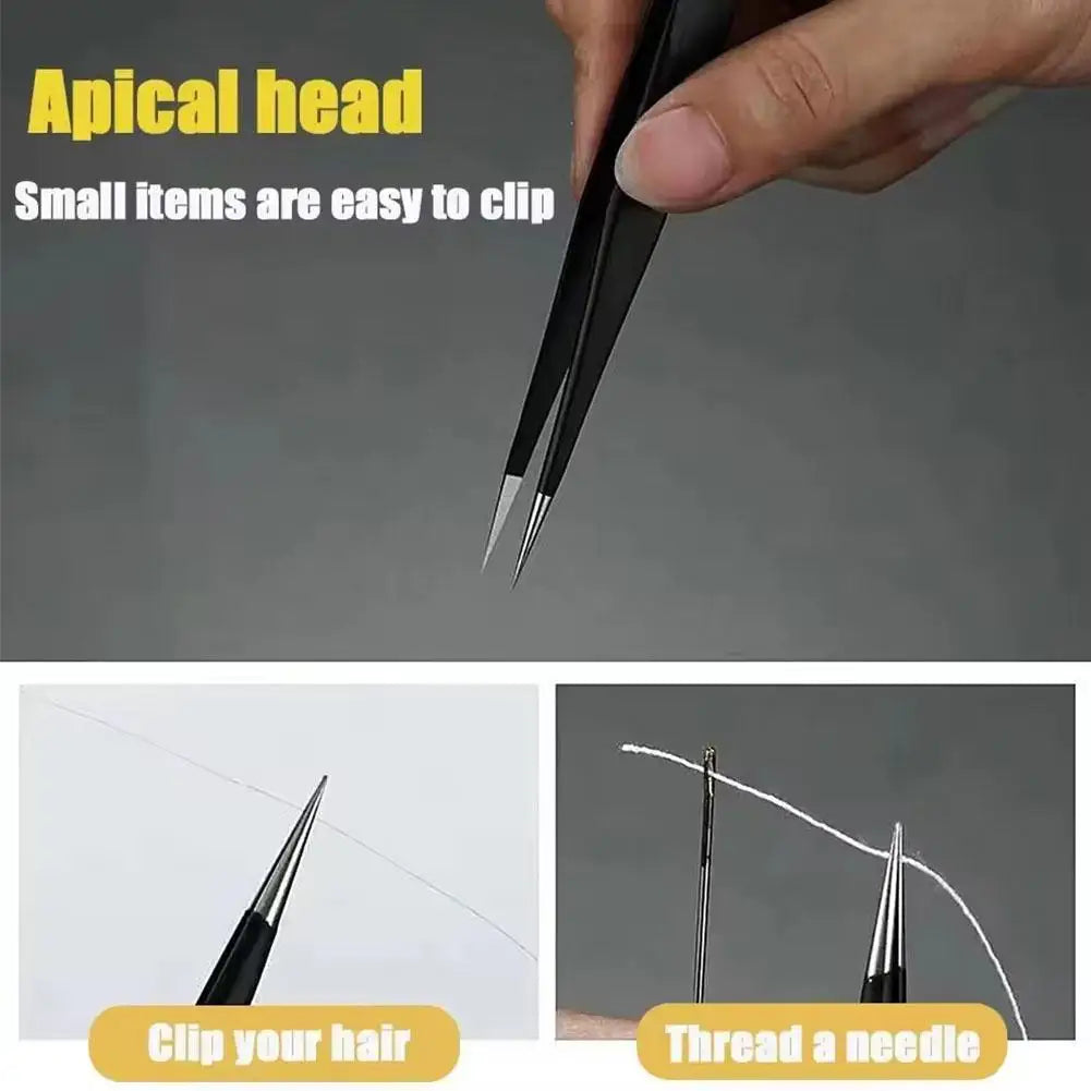 1/2pcs Eyelash Extension Tweezers Makeup Stainless Steel Eyelash 3D Accurate Clip