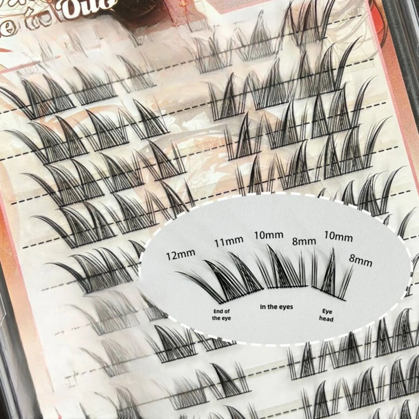 3D Manga Style False Eyelashes - Natural Sexy Voluminous Look, Ultra Thin Black Band, Sectional Strip Lashes for Daily