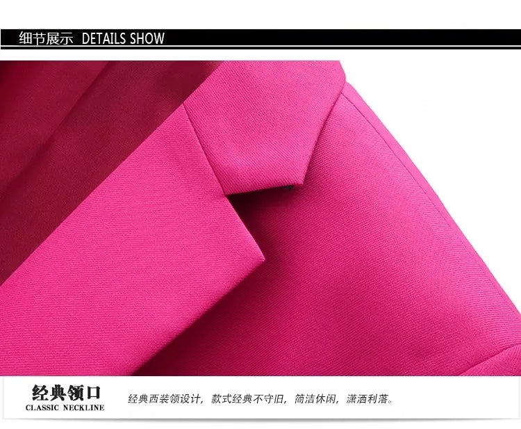 Men's Suits 2 PCS Sets Fashion Business Casual Formal Clothes Man Solid Slim Prom Party Blazer Coats+Trousers Sets Plus Size 6XL