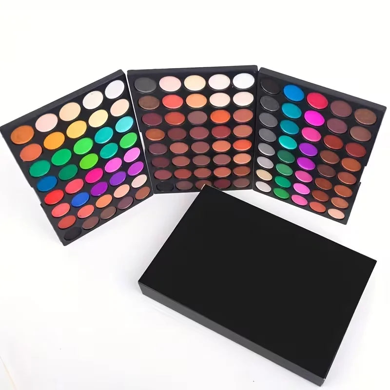 120 Color Eye Makeup,3-in-1 Eyeshadow Palette,Highly Pigmented Long Lasting Matte & Shimmer Finishes,Nude & Earth Eye Shadow