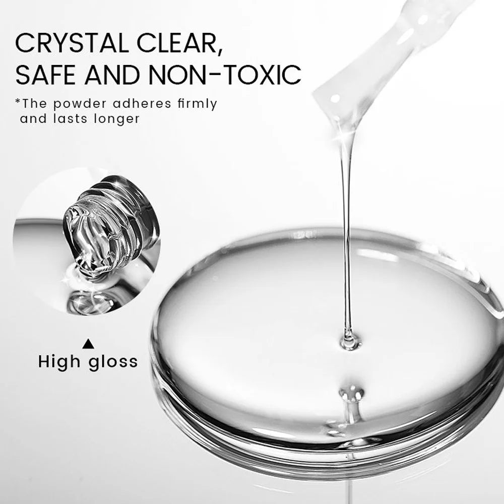 KODIES GEL Clear Chrome Base Coat Metallic Mirror Painting Gel Base No Stick Chrome Powder Semi Permanent UV Manicure Nails Art