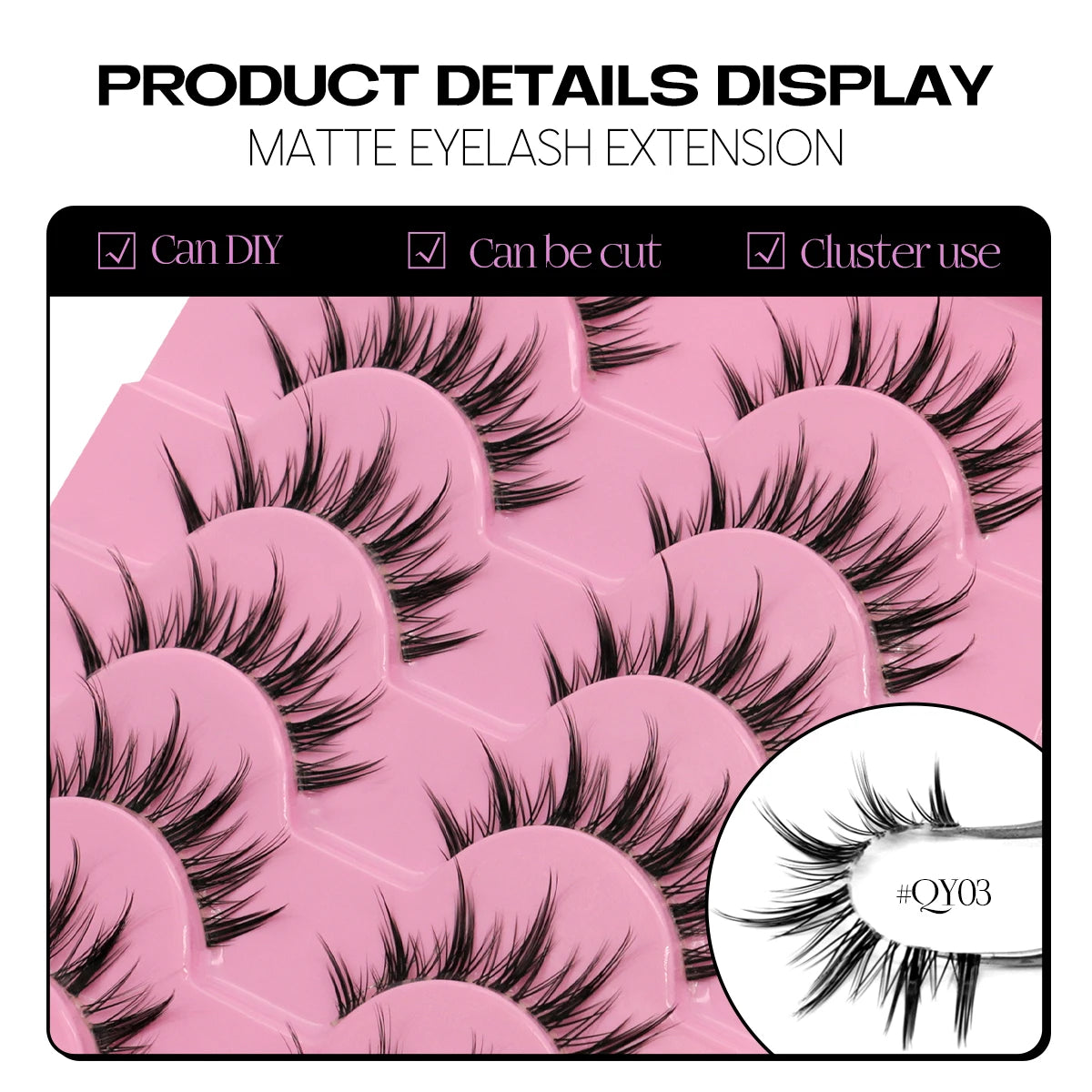 Veltrinay Natural False Eyelashes Manga Lashes 3d Faux Mink Lashes Look Realistic Soft Cross Lashes Fake Lashes Makeup