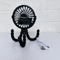 New Multifunctional Childrens Stroller Mini Fan Portable USB Charging Small Fan Mobile Phone Holder Outdoor Handheld Octopus Fan
