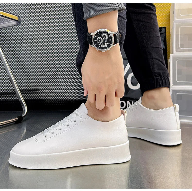 2026 Black Casual Shoes for Men Outdoor Comfortable Men Sneakers Non-slip Walking Shoes Designer Lace-Up Men Sport Shoes