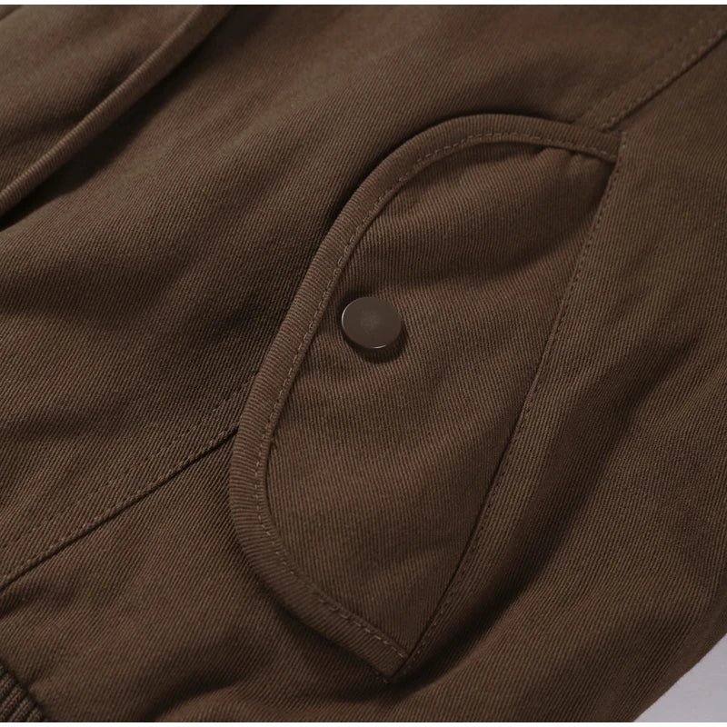Chic Fur Collar Hooded Women's Cotton Jacket Solid Zipper Slim Waist Pocket Warm Thick Coat 2025 Autumn Winter Lady New Outwear