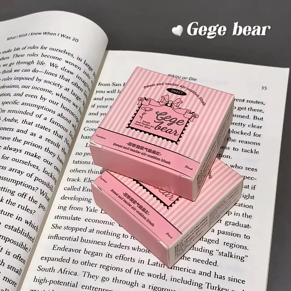 Cute Liquid Blusher Air Cushion Nude Natural Face Brighten Apricot Peach Tint Blush Shading Rouge Rubor Korean Makeup Cosmetics