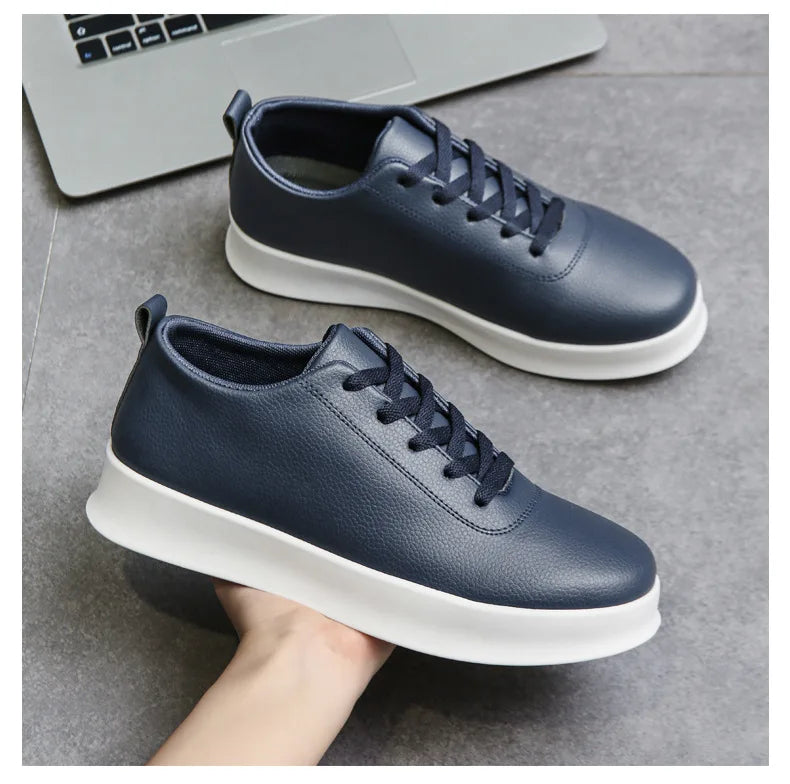 2026 Black Casual Shoes for Men Outdoor Comfortable Men Sneakers Non-slip Walking Shoes Designer Lace-Up Men Sport Shoes
