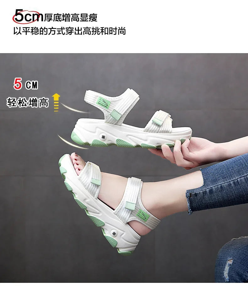 Sandals Women Shoes  New Summer Sports Daddy Fashion Casual Non-Slip Platform non-slip Beach Shoes Sandalias