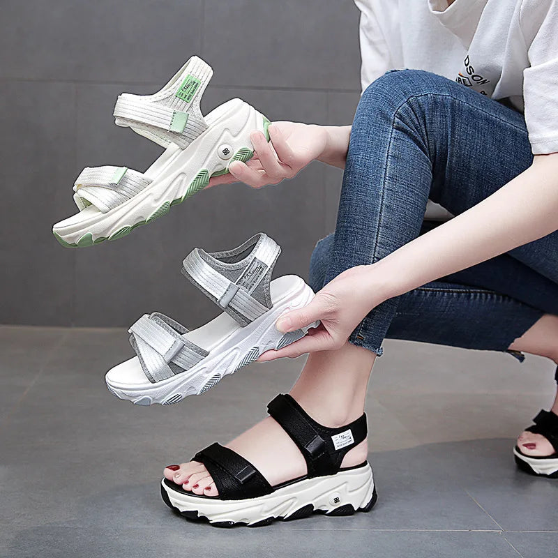 Sandals Women Shoes  New Summer Sports Daddy Fashion Casual Non-Slip Platform non-slip Beach Shoes Sandalias