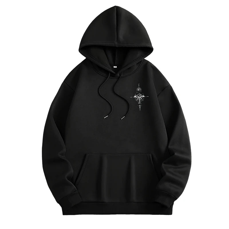 Men's hoodies, high-quality long-sleeved hooded sweatshirts spring and autumn casual sports tops for men's wear