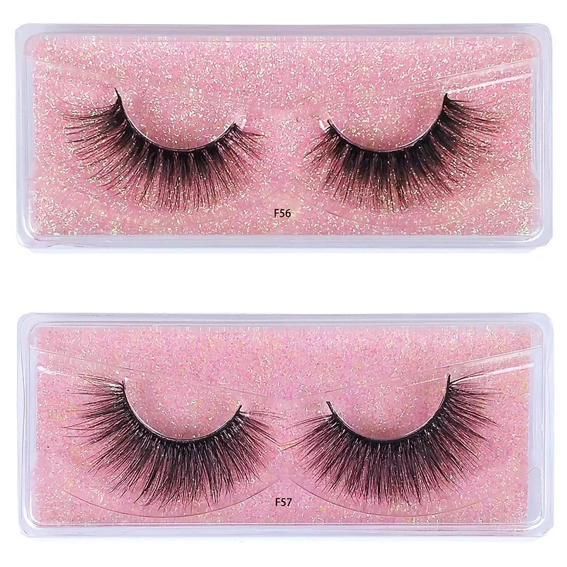 10 Pairs Fake Lashes Wholesale 3D Eye Lashes Pack Natural False Eyelashes Makeup Fake Eyelashes Bulk