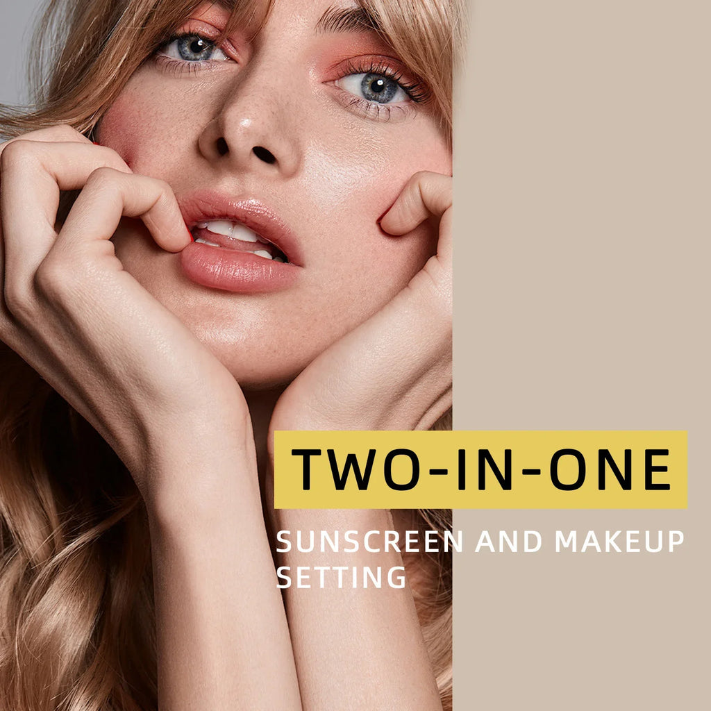 100ml  SPF 50 Sunscreen Setting Spray Sheer Setting Mist Sunscreen Spray Facial  Skin Care Lightweight & Non-Greasy
