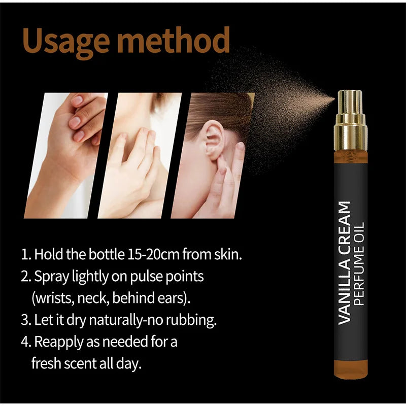 Brand Vanilla Cream Gourmet Perfume Alcohol-free Sandalwood Musk Lasting Fragrance Body Spray High-end Charm Fragrance Perfume