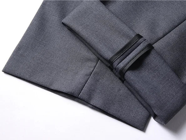 Men's Solid Color Business Suit 2025 High Quality Fashion Banquet Wedding Trend Groom Best Man Single 3/2/1