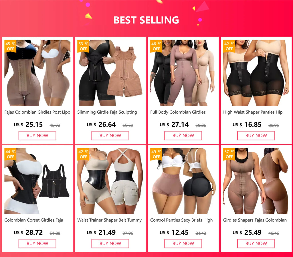 Girdles Shapers Fajas Colombian Corset Sculpting Body Sheath Slimming Bodysuit Tummy Reducing Shapewear Post Surgery Garment