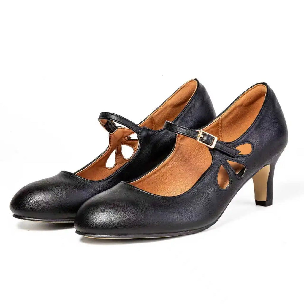 Black Shoes Ladies Pumps Medium Heel Sexy High Heels Weeding Shoes Women Office Work Black Pumps Party Shoes