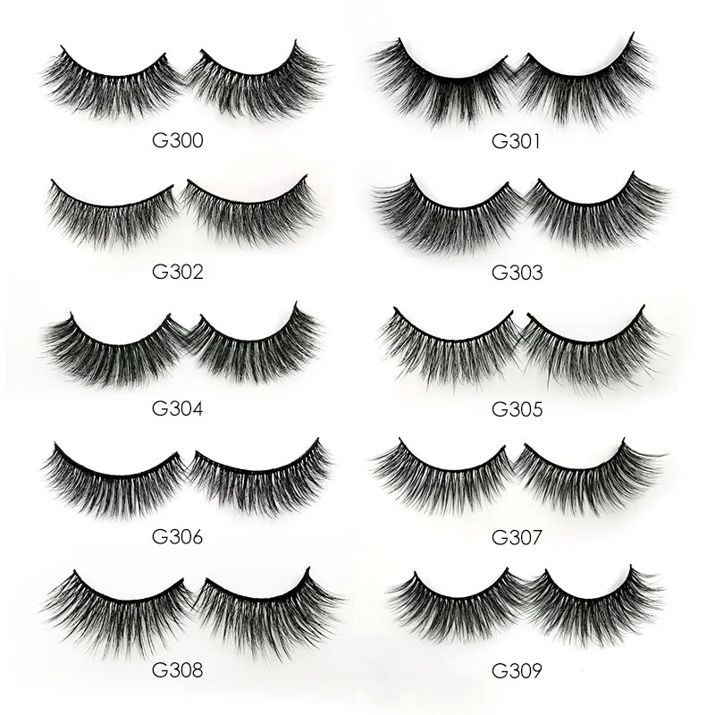 YSDO 3/4 Pairs Eyelashes Natural Long 3d Mink Lashes Faux Cils Hand Made Mink Eyelashes Strip Makeup False Lashes Volume Cilios